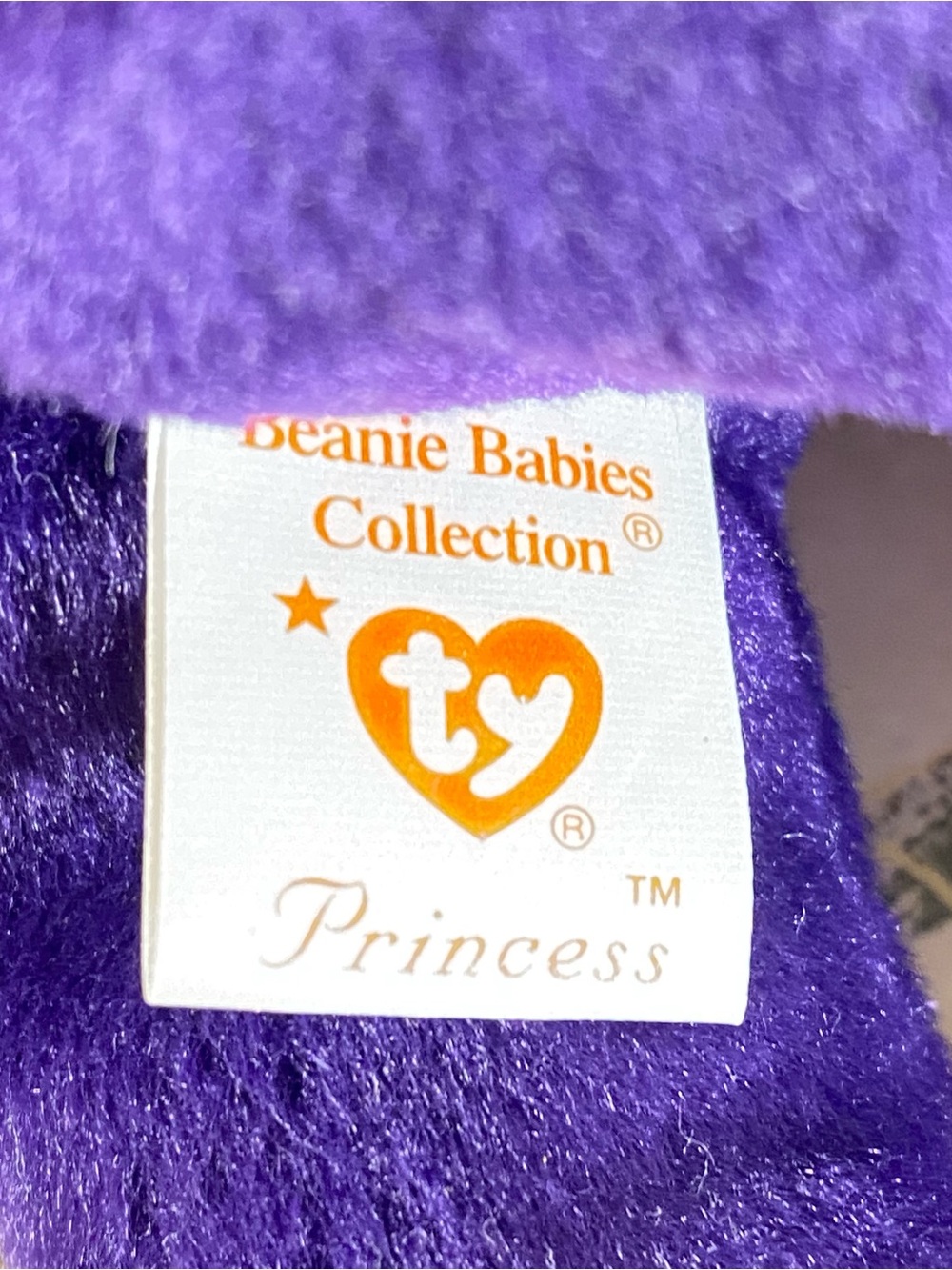 Ty Beanie Babies Princess Bear Vtg 1997 Plush Collectible with Protective Dome - Picture 7 of 8